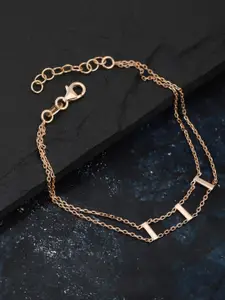 Carlton London Carlton London Gold-Plated Dualstrand Bracelet