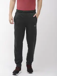 Nike Men Black Solid Straight Fit NK THRMA DRI-FIT Solid Joggers
