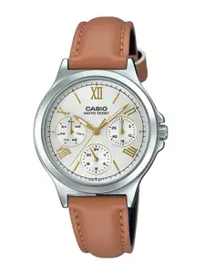 CASIO Enticer Women Silver-Toned Analogue Watch A1703 LTP-V300L-7A2UDF
