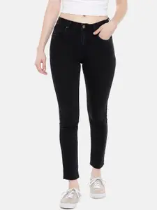 Globus Women Black Slim Fit Mid-Rise Clean Look Jeans