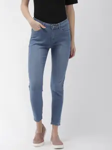 Flying Machine Women Blue Veronica Skinny Fit Mid-Rise Clean Look Stretchable Jeans