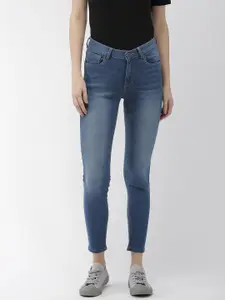 Flying Machine Women Blue Veronica Skinny Fit Mid-Rise Clean Look Stretchable Jeans