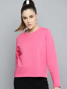 Besiva Women Pink Solid Sweatshirt