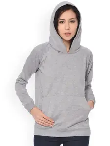 PURYS Grey Hooded Sweatshirt