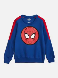 Kids Ville Spiderman featured Red  Sweatshirt for Boys