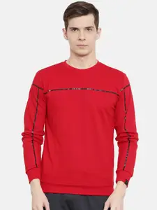 Proline Active Men Red Prodry Solid Sweatshirt