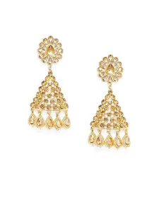 Kord Store Gold-Plated & Brown Classic Drop Earrings