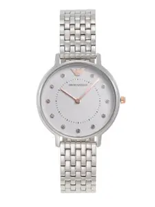 Emporio Armani Women Silver-Toned Analogue Watch AR80023