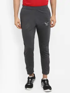 Yuuki Men Grey Solid Slim-Fit Gym Track Pants