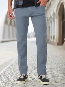 Urbano Fashion Men Grey Slim Fit Mid-Rise Clean Look Stretchable Jeans