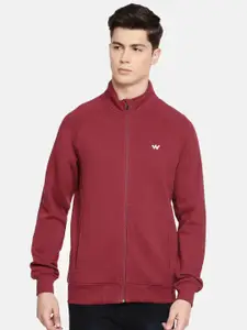 Wildcraft Men Maroon Solid Sweatshirt