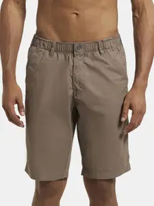Jockey Men Khaki Solid Straight Fit Chino Shorts