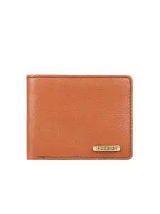Hidesign Men Tan Brown Solid Two Fold Leather Wallet