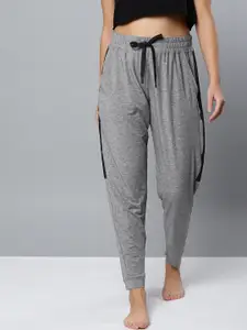 UNDER ARMOUR Women Charcoal Grey Recovery Sleepwear Joggers