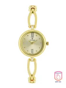 Titan Women Gold-Toned Analogue Watch 2601YM01