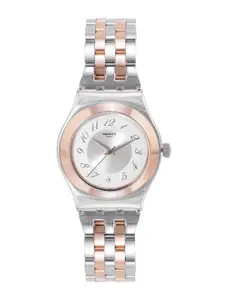 Swatch Countryside Women White Water Resistant Analogue Watch YLS454G