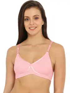 Jockey Pink Solid Non-Wired Non Padded Everyday Bra 1242-0105