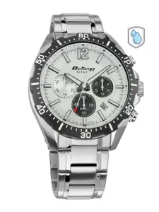 Titan Octane Men Silver Analogue watch 90108KM01