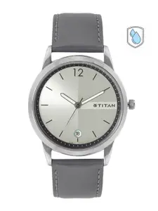 Titan Men Leather Straps Analogue Watch 1806SL03
