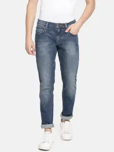 Lee Men Blue LowBruce Skinny Fit Low-Rise Clean Look Jeans