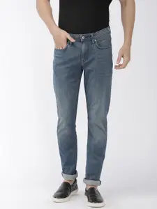 Celio Men Blue Slim Fit Mid-Rise Clean Look Stretchable Jeans
