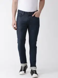 Celio Men Navy Blue C25 Slim Fit Mid-Rise Clean Look Stretchable Jeans