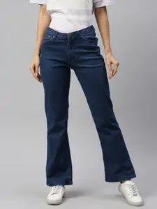 Chemistry Women Blue Bootcut Mid-Rise Clean Look Jeans