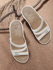 Crocs Patricia  Women Off-White Solid Heels