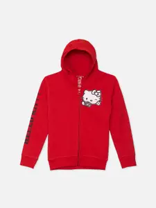 Kids Ville Hello Kitty Featured Red Sweatshirt for Girls