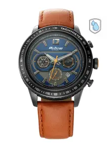 Titan Men Blue Analogue Leather Watch 1762KL01