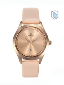 Titan Women Rose Gold Analogue Watch 2570WL01