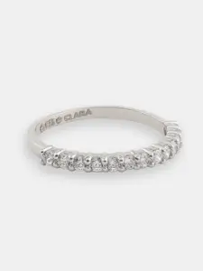 CLARA Women The Anja Sterling Silver CZ Embellished Ring