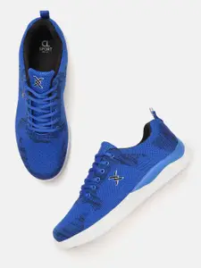 Carlton London sports Men Blue Woven Design Running Shoes
