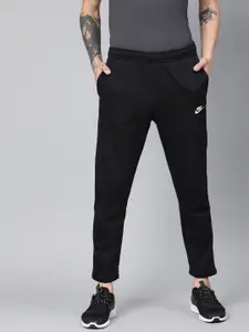 Nike Men Black Solid Straight Fit Track Pants