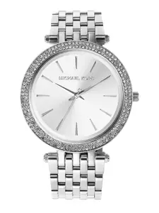 Michael Kors Women Silver-Toned Dial Watch MK3190I