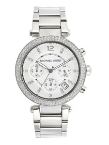 Michael Kors Women Chronograph White Dial Watch MK5353I
