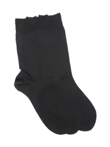 Marks & Spencer Men Pack of 3 Black Solid Above Ankle Length Socks