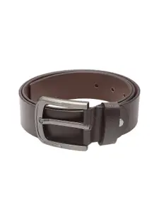 Kara Men Brown Solid Leather Belt