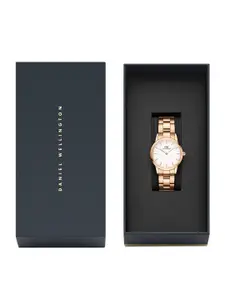 Daniel Wellington Women Iconic Link Round Analogue Watch- DW00100213