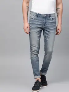 Metronaut Men Blue Slim Fit Mid-Rise Clean Look Stretchable Jeans