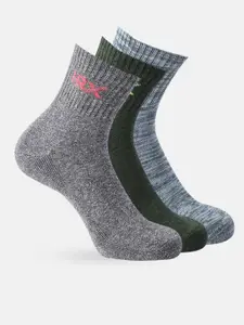 HRX by Hrithik Roshan Men Calf length Pack of 3 Terry Socks