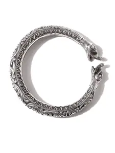 ahilya Sterling Silver Textured Bangle