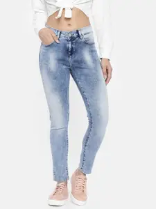 SPYKAR Women Blue Adora Skinny Fit Mid-Rise Clean Look Stretchable Jeans