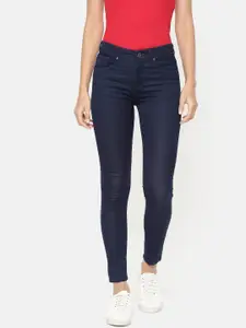 SPYKAR Women Blue Alicia Super Skinny Fit Mid-Rise Clean Look Ankle-Length Jeans