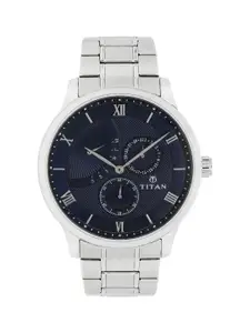 Titan Retrograde Men Blue Analogue watch NL90101SM01