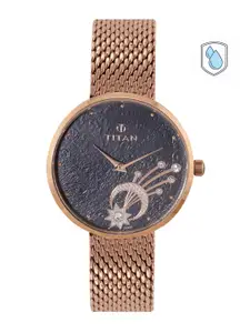 Titan Women Blue Analogue Watch 95083WM02