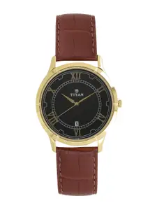 Titan Karishma Gents Men Black Analogue watch NL1775YL01