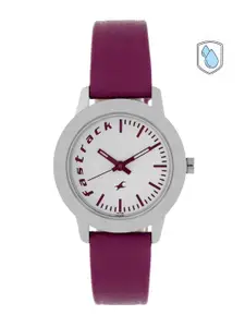 Fastrack Women White Analogue Watch 68008SL01