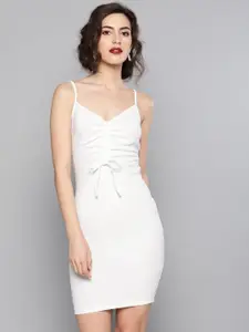 Veni Vidi Vici Women White Bodycon Dress
