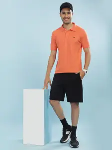 Force NXT Men Solid Polo Collar Super Combed Cotton T-Shirt